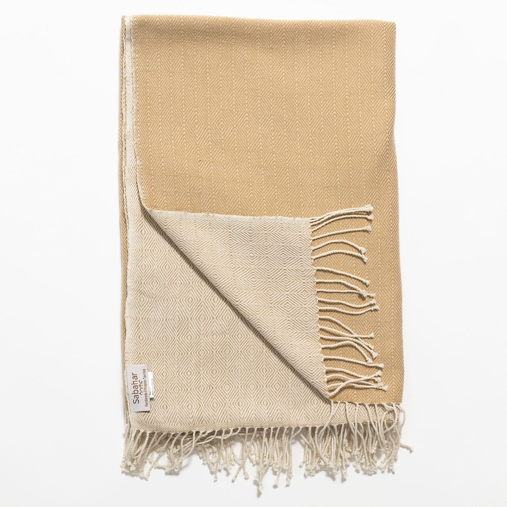 Almaz bath towel sabahar Beige