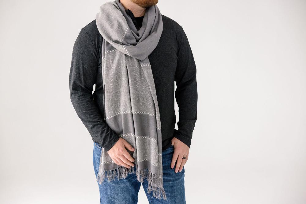 Fasil Shawl on Model