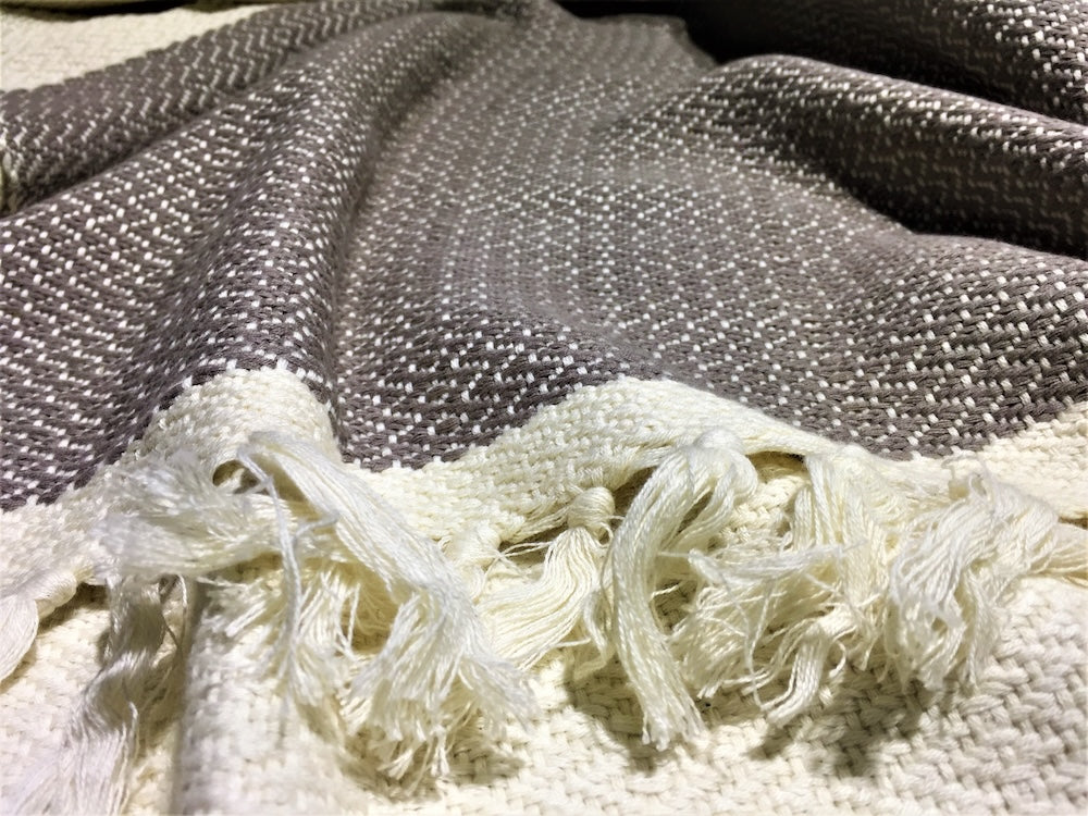 Chill & Cozy Gift Set | Ethiopian Cotton Blanket & Throw Pillow