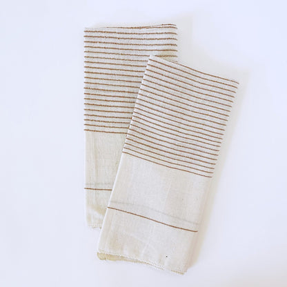 Roha wholesale handwoven Ethiopian cotton napkin Napkins sabahar Bronze 