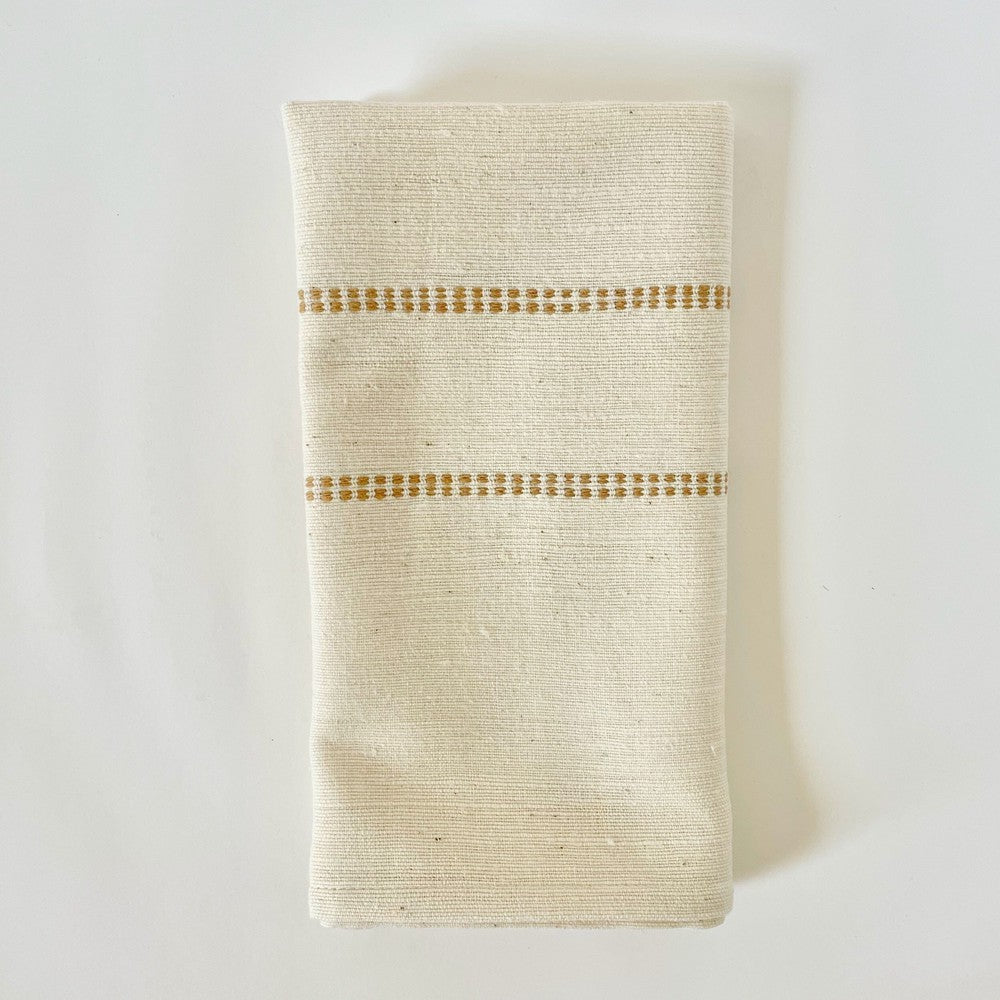 Chamo handwoven Ethiopian cotton napkins Napkins sabahar Beige 