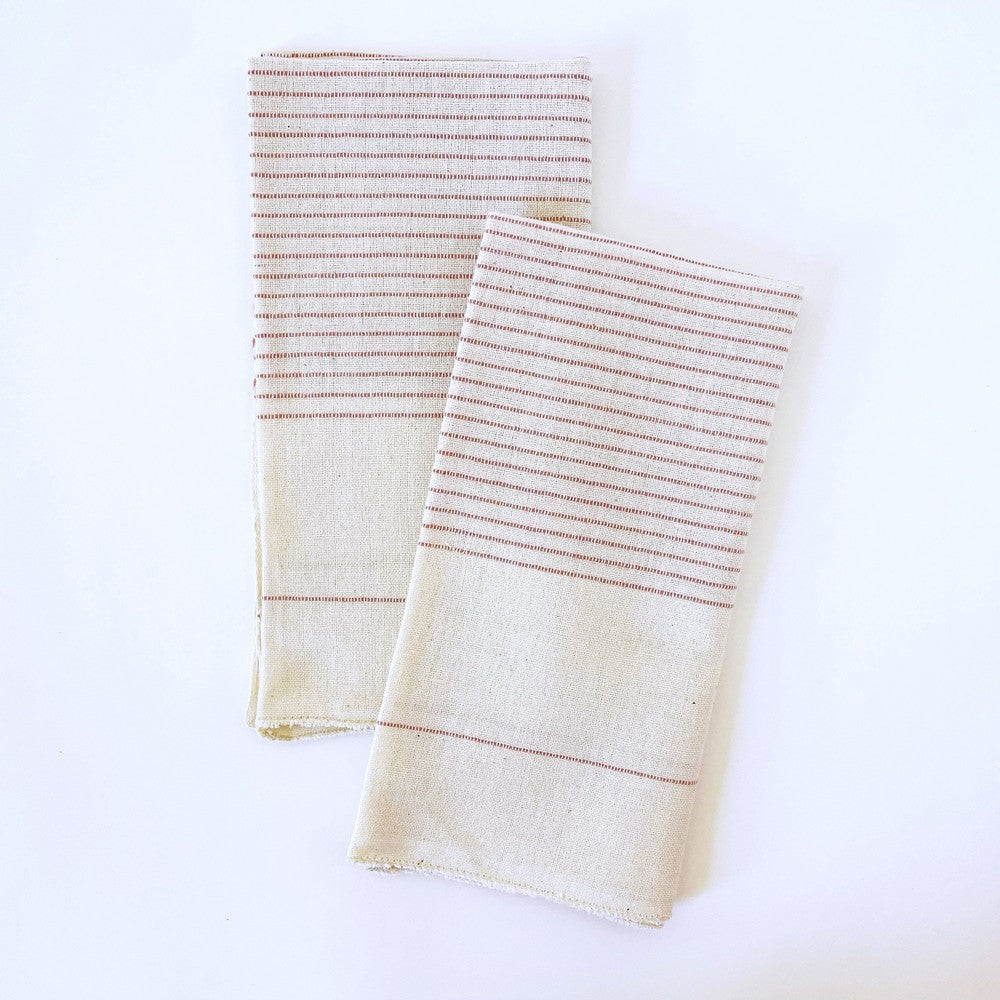 Roha wholesale handwoven Ethiopian cotton napkin Napkins sabahar Blush 