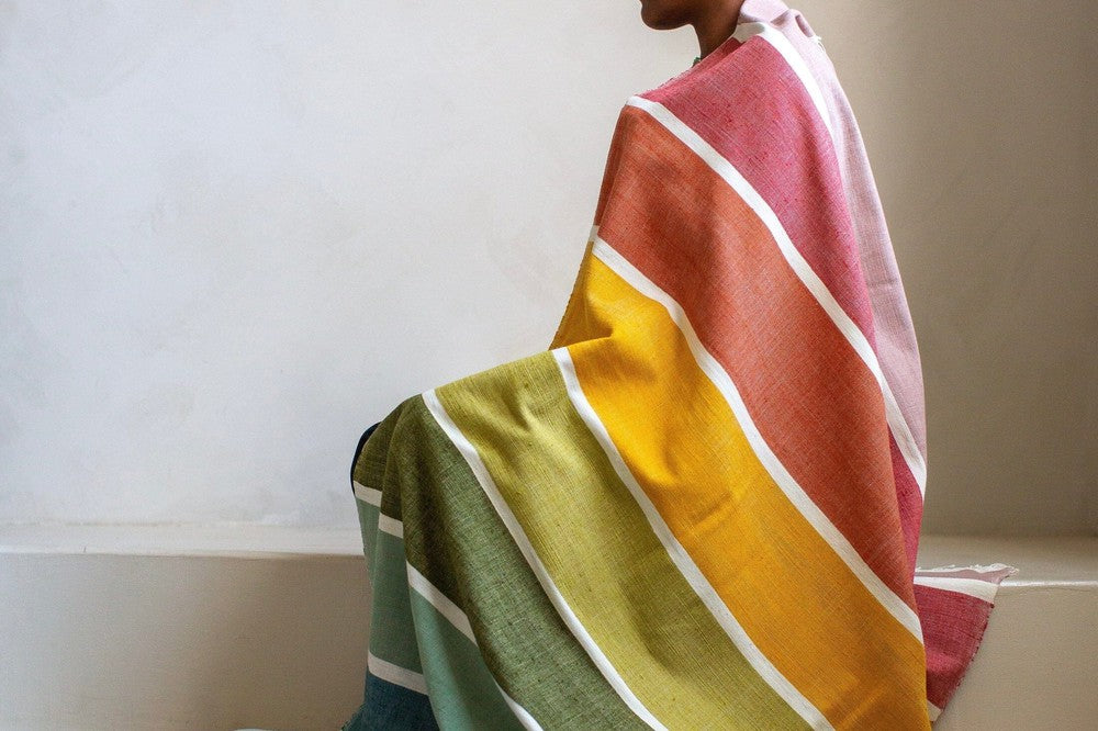 Kalam handwoven Ethiopian cotton beach towel sabahar