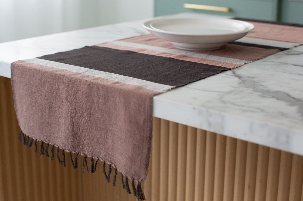 Dalol table runner sabahar Blush