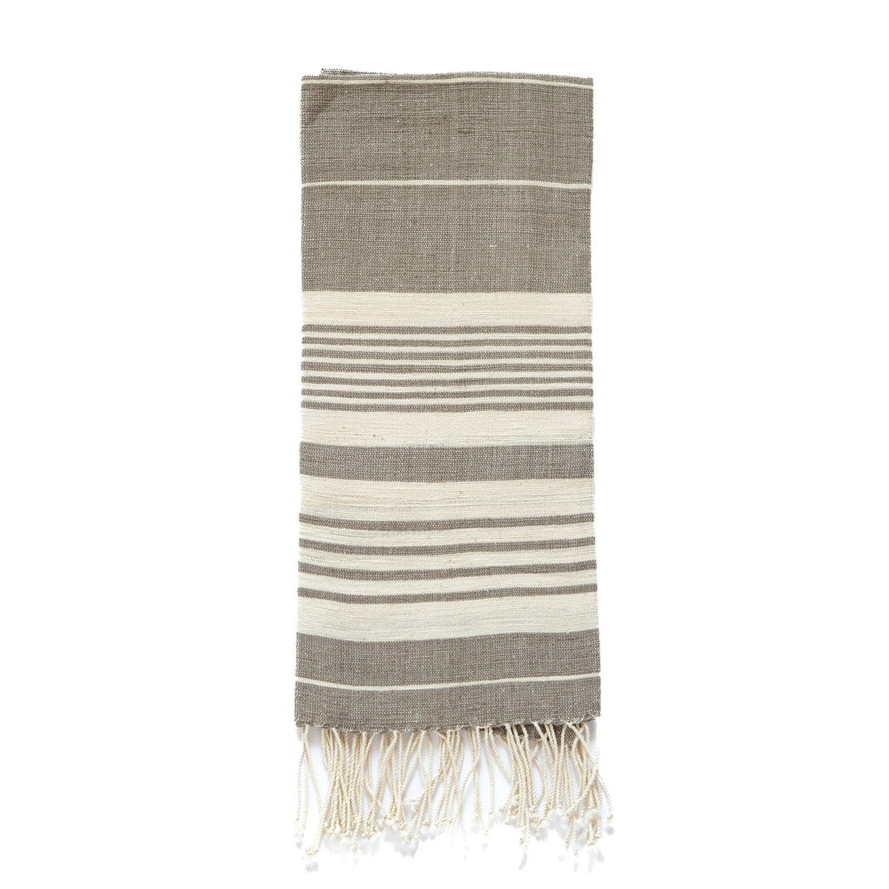 Dawa handwoven cotton towel towel sabahar Grey
