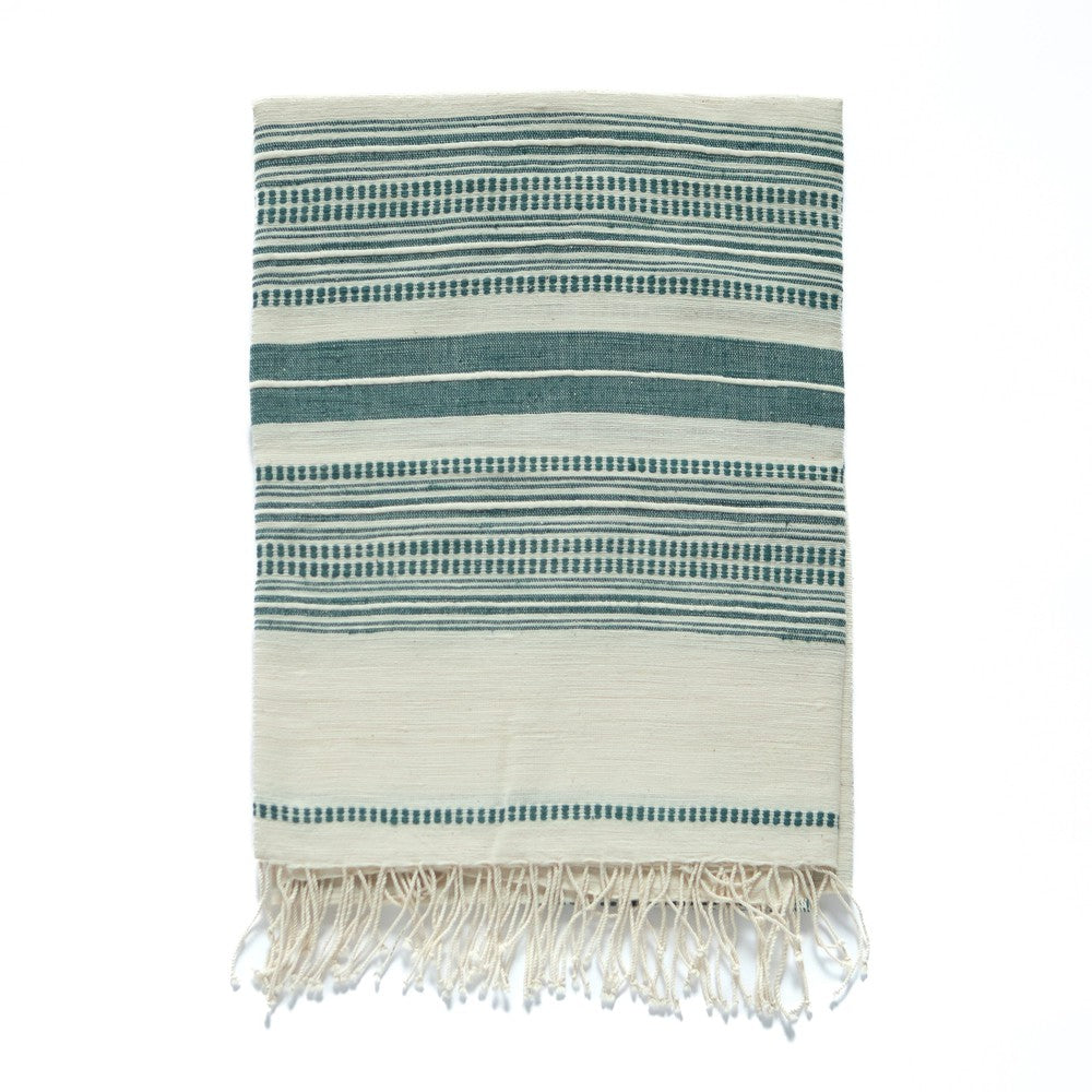 Genale bath towel sabahar Ivory/teal
