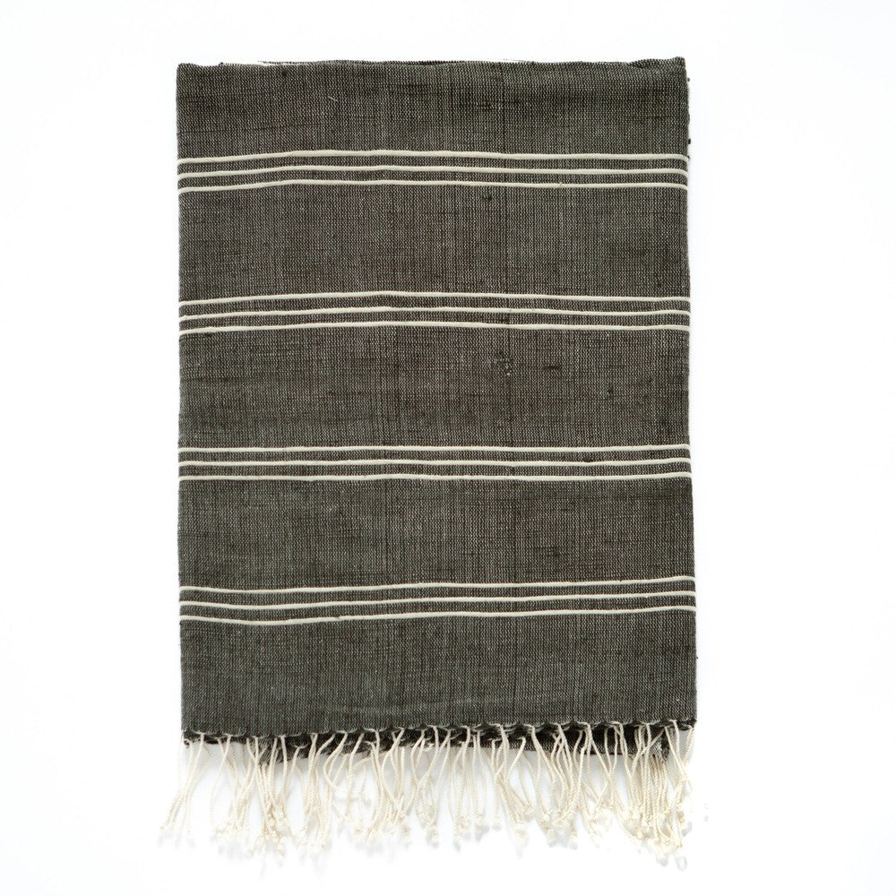 Shebelle towel bath towel sabahar Charcoal/ivory