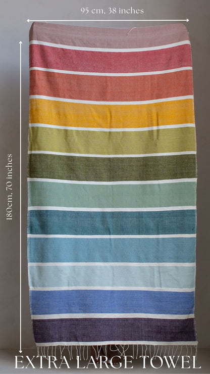 Kalam Handwoven Ethiopian Cotton Beach Towel