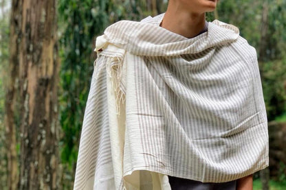 Ari Shawl Handwoven Ethiopian Cotton - Sustainable, Lightweight, Beautifully Crafted