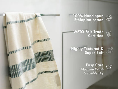 Abaya Handwoven Sustainable Ethiopian Cotton Hand Towel