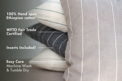 Adama throw pillows with key features