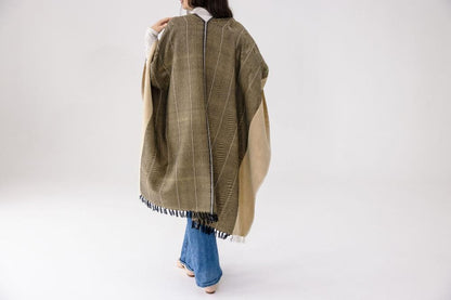 Anna jacket in beige from behind