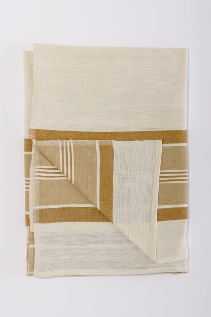 Weyra Travel Throw Handwoven Ethiopian Cotton - Eco-Friendly, Artisan-Made, Soft and Lightweight Blanket