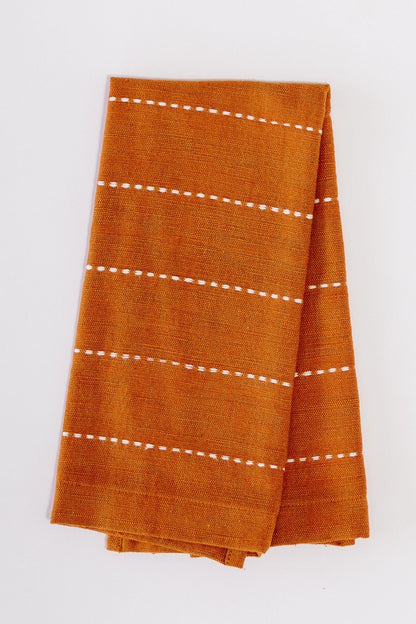 Rift Valley Tea Towel Handwoven Ethiopian Cotton - Eco-Friendly, Artisan-Made, Soft and Absorbent Kitchen Essential