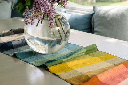 Kalam Table Runner Handwoven Ethiopian Cotton - Eco-Friendly, Artisan-Made, Stylish Table Decor