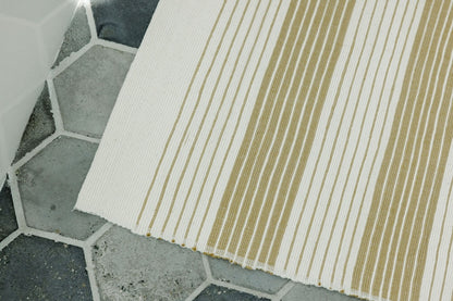 Teka Bath Mat Handwoven Ethiopian Cotton - Eco-Friendly, Artisan-Made, Soft and Absorbent Mat