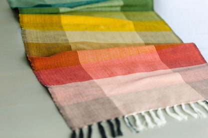 Kalam Table Runner Handwoven Ethiopian Cotton - Eco-Friendly, Artisan-Made, Stylish Table Decor