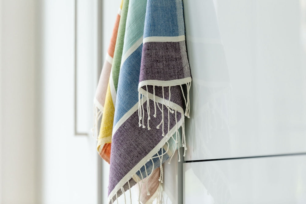 Kalam Kitchen Towel Handwoven Ethiopian Cotton - Hand-Loomed, Eco-Conscious, Stylish Kitchen Towel