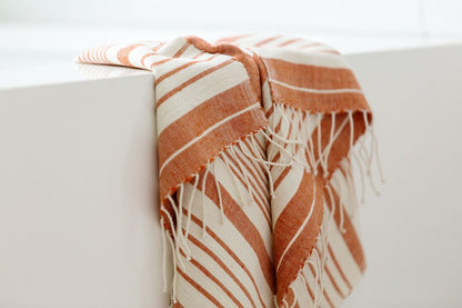 Dawa Hand Towel Handwoven Ethiopian Cotton -  Eco-Friendly, Artisan-Made, Soft Bathroom Essential