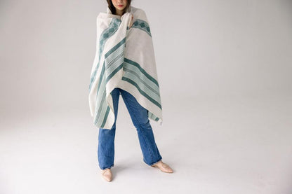 Weyra Travel Throw Handwoven Ethiopian Cotton - Eco-Friendly, Artisan-Made, Soft and Lightweight Blanket