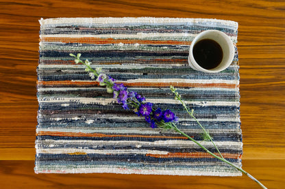Adesé Handwoven Upcycled Fabric Placemat