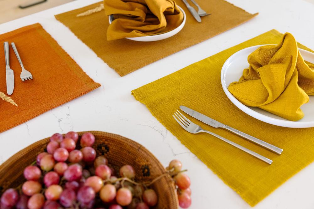 Semien Placemat Handwoven Ethiopian Cotton - Sustainable, Handcrafted, Stylish Dining Essential