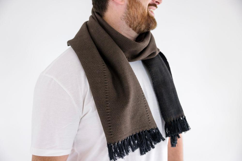 Chala Scarf in Cacao on Man