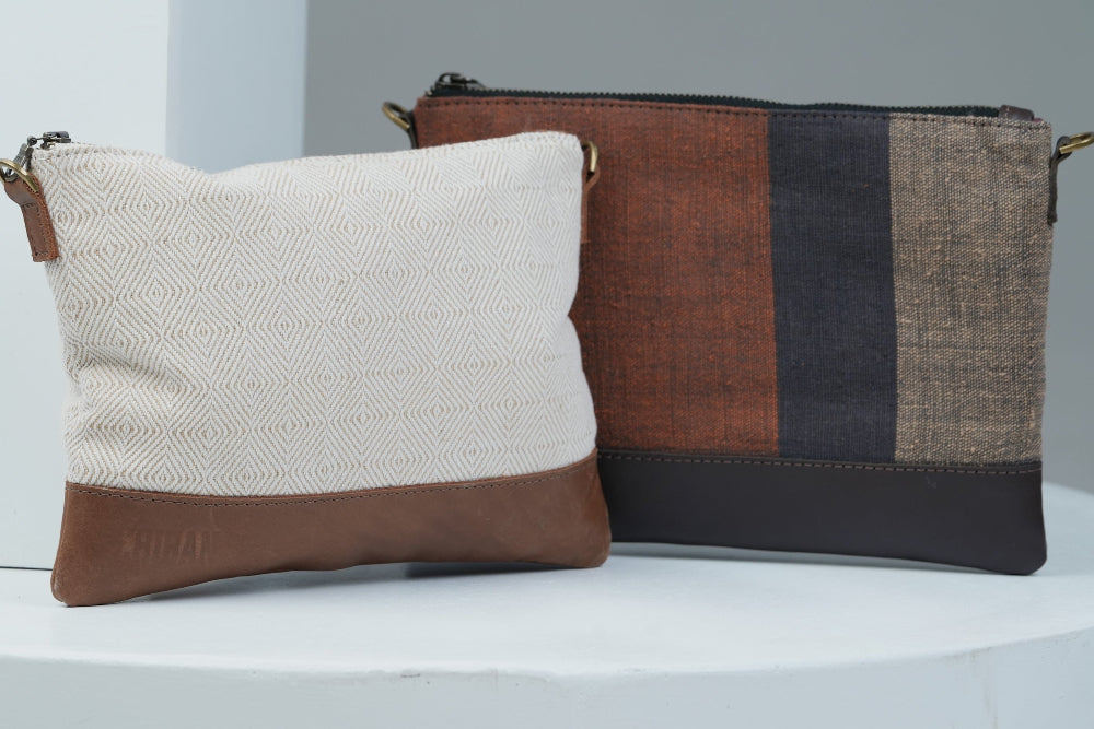 Chiban bags beige and cacao together