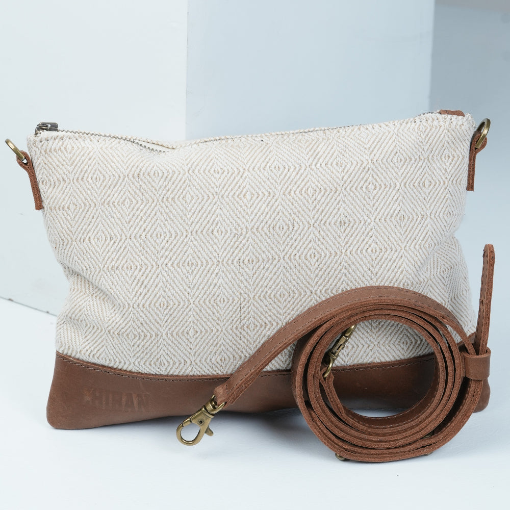 Chiban beige cross body bag