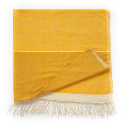Abay handwoven Ethiopian cotton towel bath towel sabahar Gold 