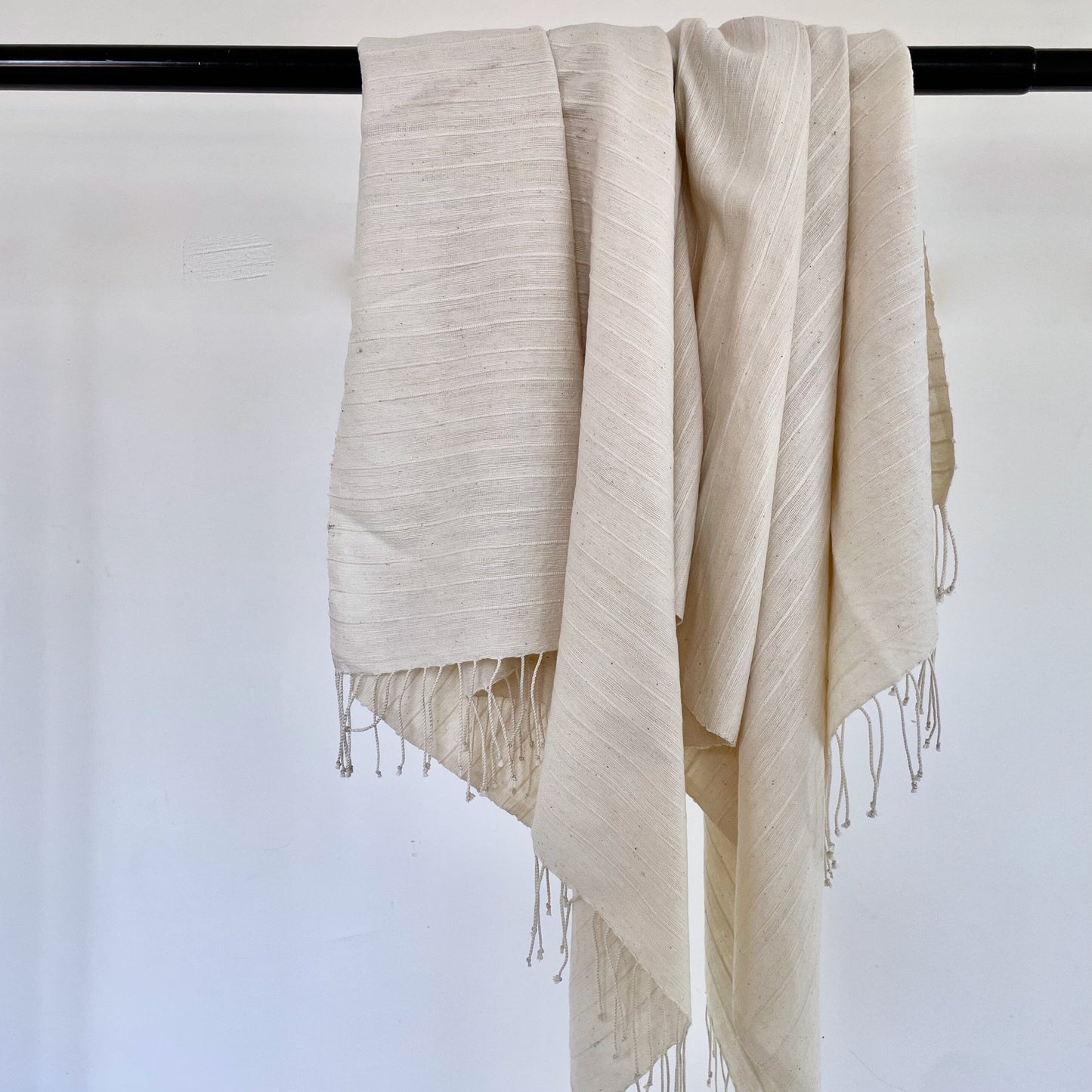 Jamma handwoven cotton beach/bath towel beach towel sabahar Ivory 