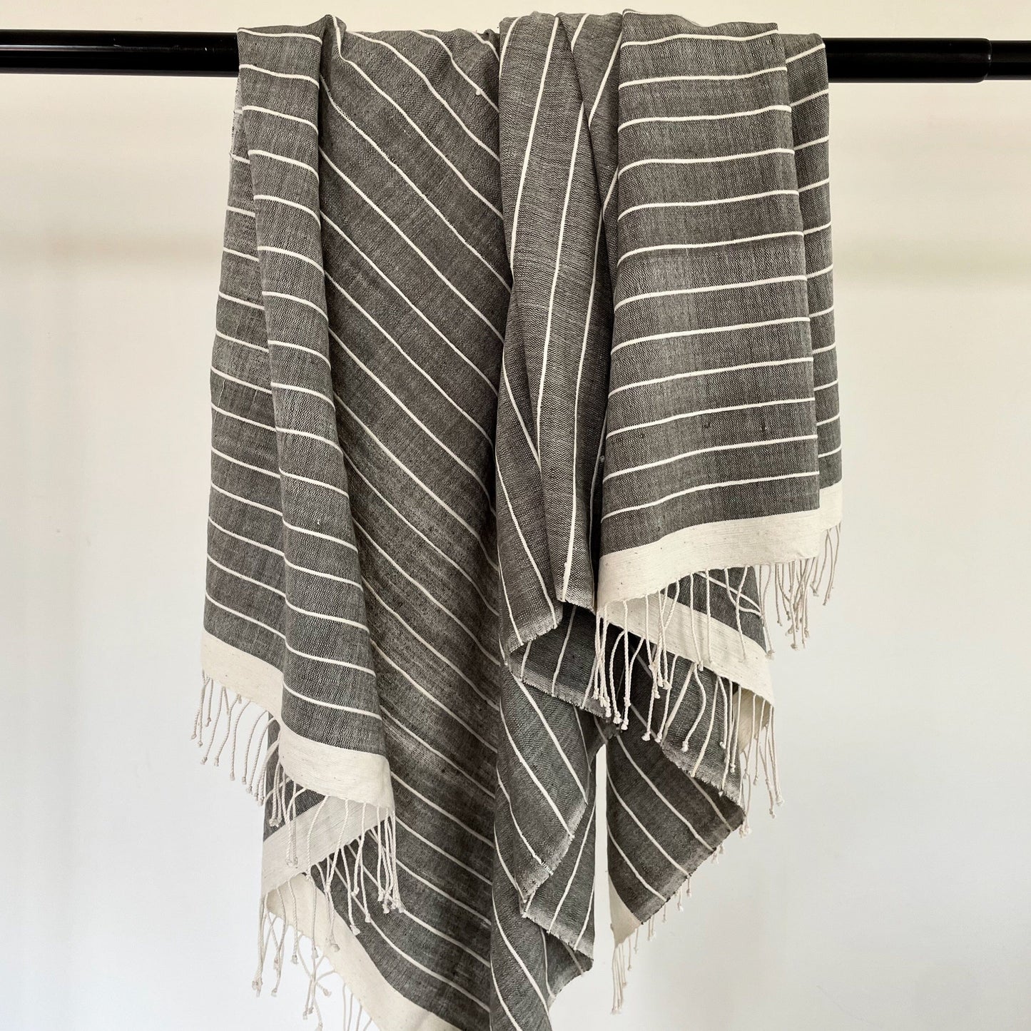 Jamma handwoven cotton beach/bath towel beach towel sabahar Dark grey 