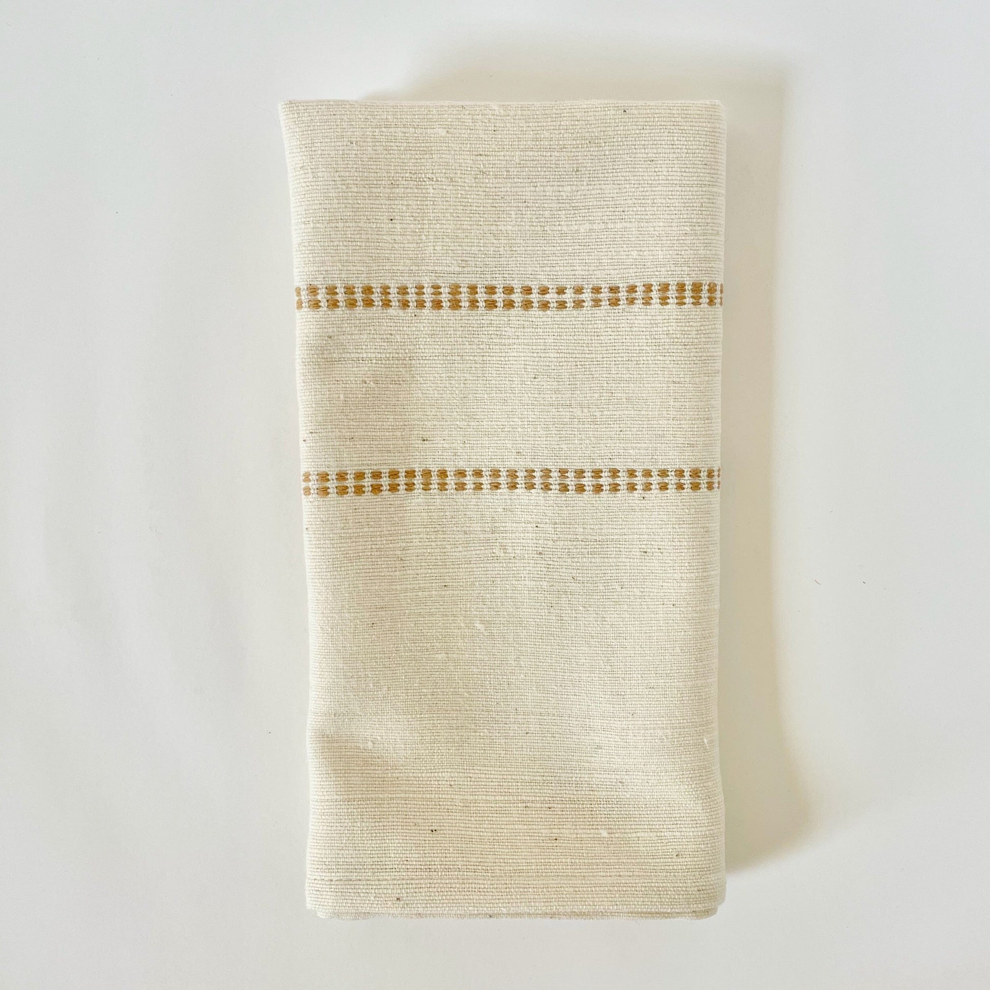 Chamo handwoven Ethiopian cotton napkins Napkins sabahar Beige 