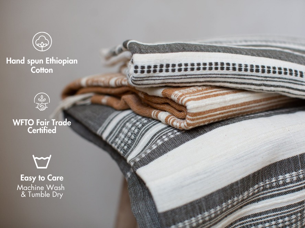 Genalé Handwoven Ethiopian Cotton Bath Towel