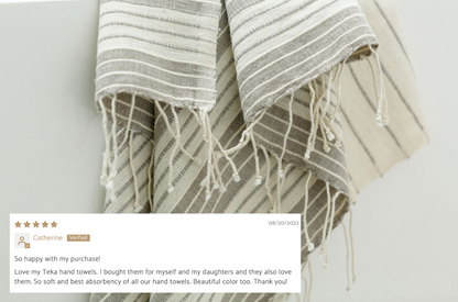 Teka Handwoven Ethiopian Cotton Hand Towel