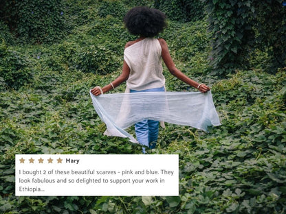 Mariam Handwoven Linen Scarf