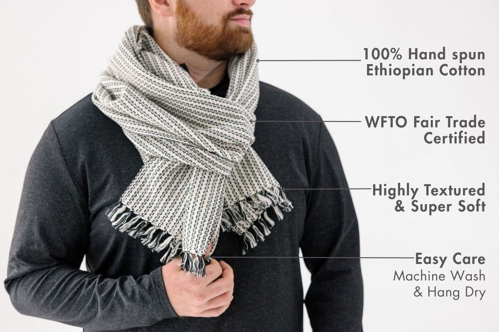 aaron shawl with key features