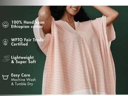 Ari Handwoven Ethiopian Cotton Kaftan