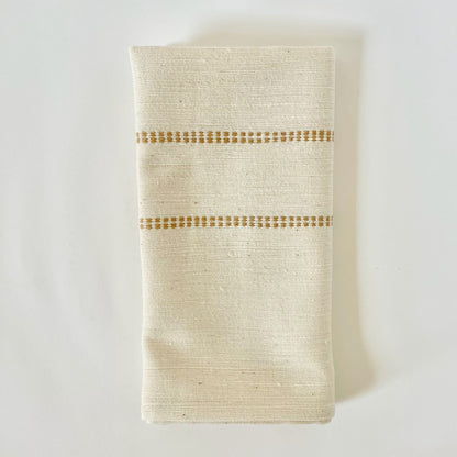 Chamo handwoven Ethiopian cotton Napkins sabahar Beige 