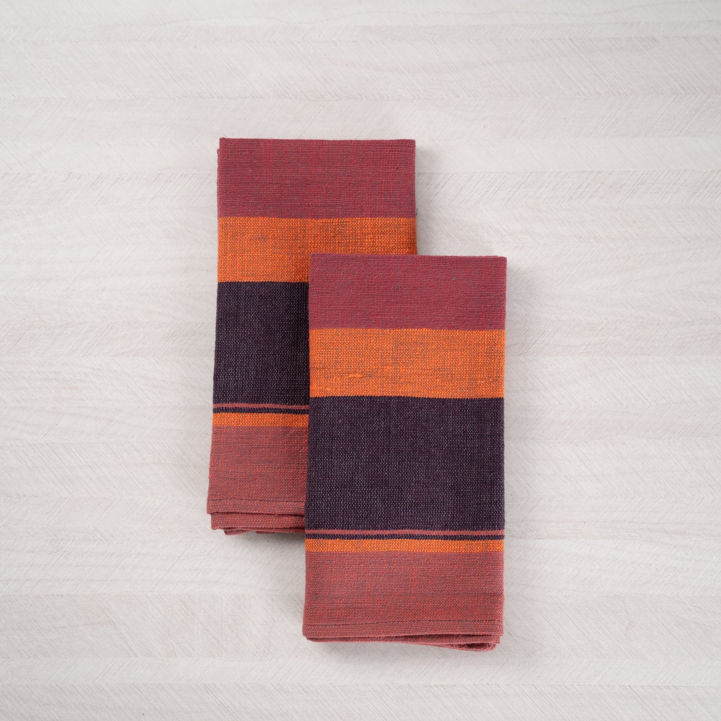 Dalol Handwoven Ethiopian Cotton Napkins | Set of 2