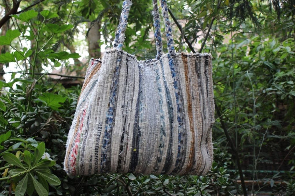 fasika bag hanging in a garden