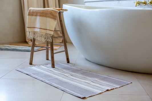 Genalé Handwoven Ethiopian Cotton Bath Mat