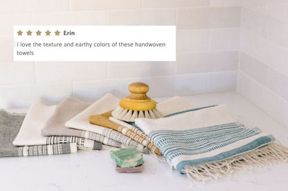 genale hand towels in all color ways with five star customer review 