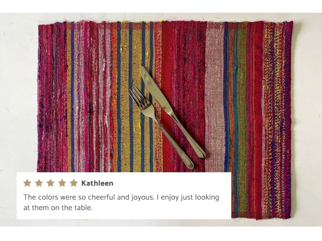 harar placemat with five star customer review