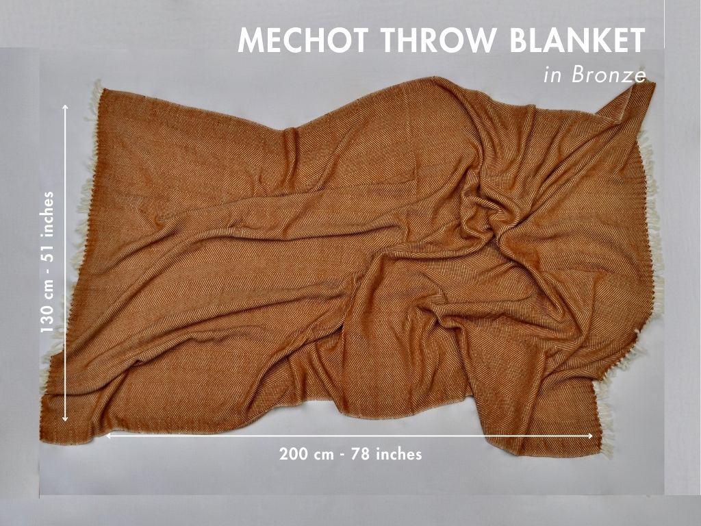 mechot throw blanket with dimensions