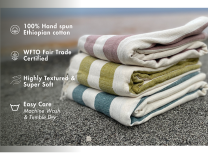 Omo Handwoven Ethiopian Cotton Bath Towel