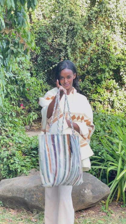 Fasika Upcycled Ethiopian Cotton Bag