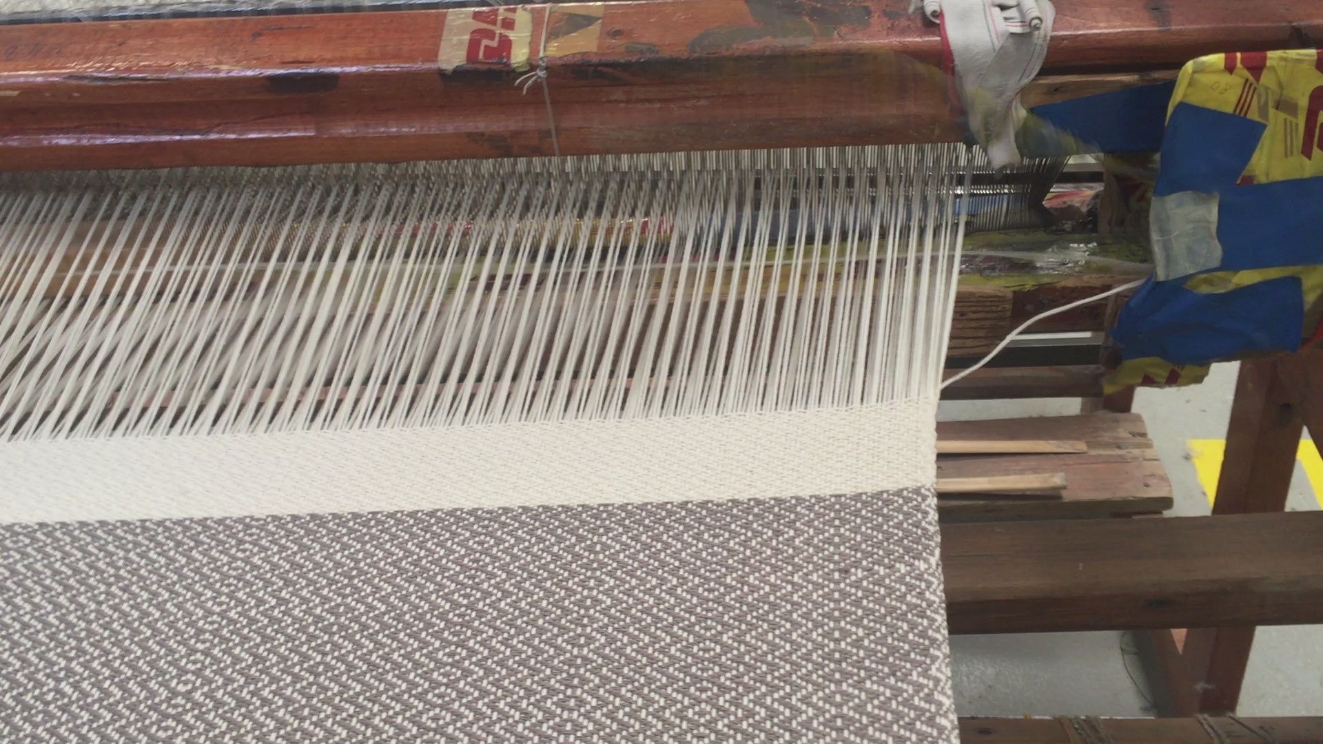 Desta throw blanket making process