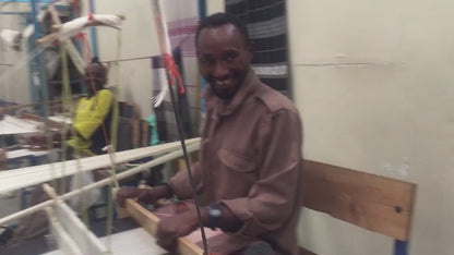 Harar recycled silk Ethiopian table runner