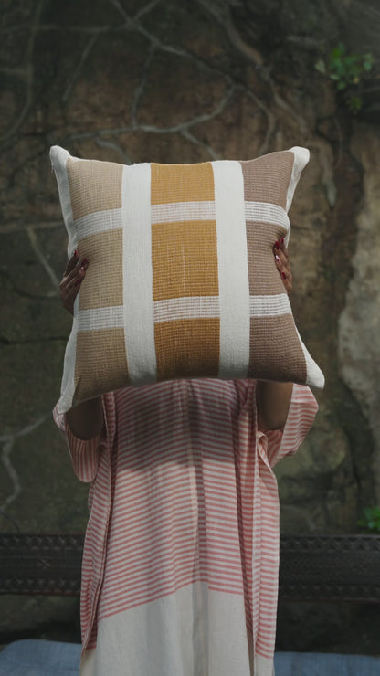 Karé Handwoven Ethiopian Cotton Throw Pillow